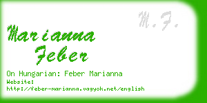 marianna feber business card